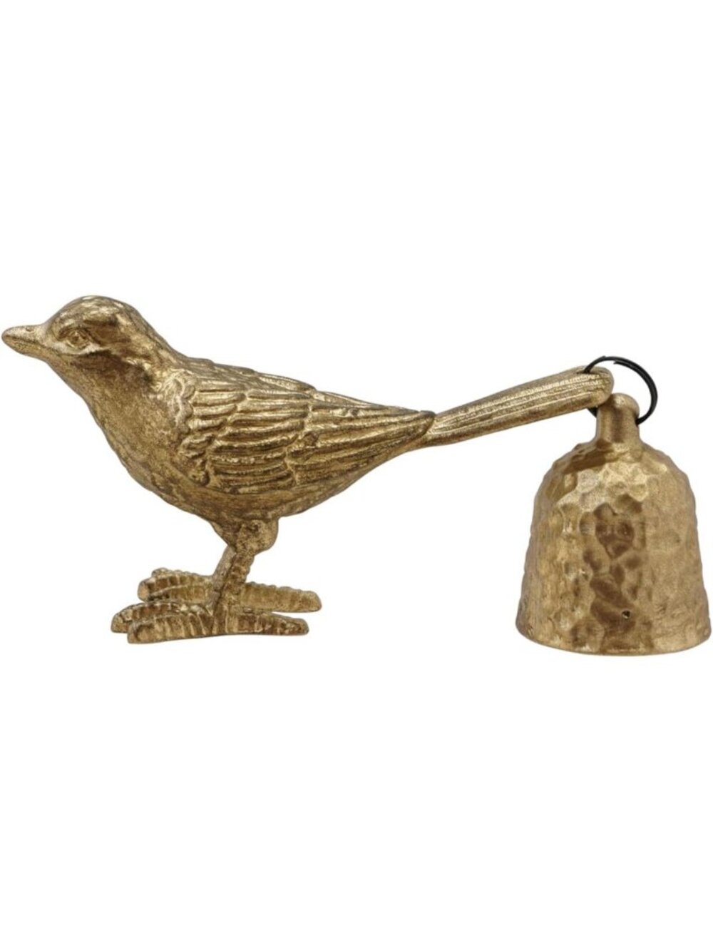 Elegant Pewter Bird Candle Snuffer with Antique Gold Finish - Home Decor Accent